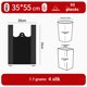 thumbnail image 1 of Bolsa de basura extra grande, gruesa, para uso doméstico, color negro, para mudanzas, para uso sanitario, portátil, de plástico, extra grande, 1 of 4