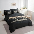 thumbnail image 3 of Feelyou Woodland Wolf Twin Bedding Sets 7-Piece, Jungle Pine Tree Bedding Comforter Set, 3 of 8