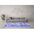 thumbnail image 3 of Ahgly Company Machine Washable Indoor Rectangle Abstract Blue Contemporary Area Rugs, 8' x 12', 3 of 4