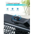 thumbnail image 2 of BLACK+DECKER 20" Box Fan with 3 Speed Settings, Powerful 80W Motor, 5-Blade Box Fan with Carry Handle, Rotary Knob, Portable Fan and Cooling Fan for Home, Office, Garage, BFB20SB, Black, 2 of 7