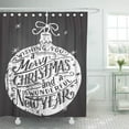 thumbnail image 1 of ABPHQTO Cortina de ducha de mano Wishing You Merry Christmas and Wonderful New Year 150x180 cm, 1 of 1