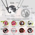 thumbnail image 3 of Colgante para parejas para novio y novia Relación a juego de acero inoxidable Collar simple y lindo con forma de corazón de gato Yin Yang para parejas Colgante Marido y esposa Regalo del día V, 3 of 7