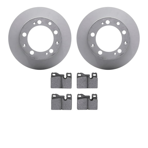 Dynamic Friction Company Rear Geospec Brake Rotors with 5000 Advanced Brake Pads 4502-02016