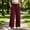 Wine, variant on Njagoc3 Palazzo Pants for Women Casual Drawstring High Waisted Lounge Pants Fitted Wide Leg Trousers with Pockets
