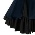 thumbnail image 4 of YYDGH Womens Gothic Dress with Vintage Bow Ruffle Dress Long Sleeve Short Renaissance Dress Dark Blue XL, 4 of 4
