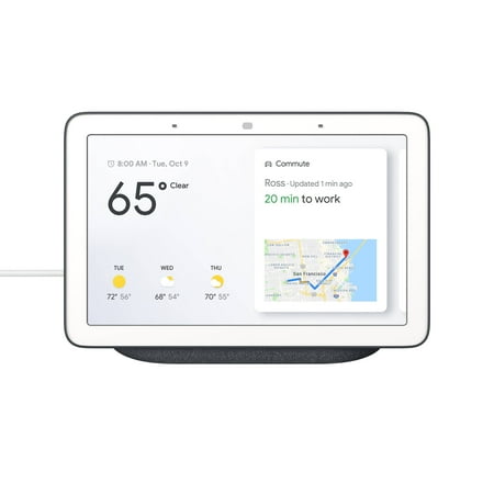 Pre-Owned Google Nest Hub Smart Display with Google Assistant - Charcoal (Refurbished - Fair)