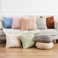 thumbnail image 4 of Juego de 2 Fundas de Cojines de Terciopelo de Felpa de Doble Cara Fundas de Almohada de Piel Artificial Suave Decorativas para sofá Dormitorio Sala de Estar Hogar 45x45 Blanco Crema, 4 of 5