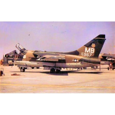 LAMINATED POSTER 356th Tactical Fighter Squadron A-7D 70-967 at Korat 1972: Delivered to 354th Tactical Fighter Wing/ Poster Print 24 x (Best Wings That Deliver)