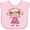 AD-Pink, variant on Inktastic My Granny Loves Me Girls Baby Bib