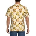 thumbnail image 2 of Naloa Hand Drawn Snake Men's T-Shirt Sport T-shirt Men's Basic Tee Casual Men's Shirt, Round Neck, Short Sleeves - Small, 2 of 5