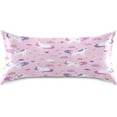 thumbnail image 3 of GZHJMY Rainbow Unicorn Satin Pillowcase for Hair and Skin, Soft and Cozy Cooling Smooth Pillow Cover with Envelop Closure, Queen Size 20x30in Home Decor, 3 of 7