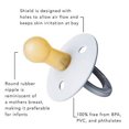 thumbnail image 2 of BIBS Pacifiers | Natural Rubber Baby Pacifier | Set of 2 BPA-Free Soothers | Made in Denmark | Size 0-6 Months, 2 of 2