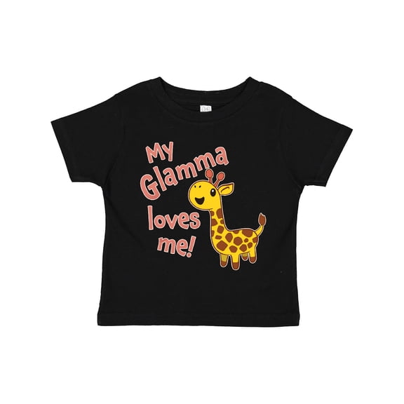 Inktastic My Glamma Loves me- cute giraffe Boys or Girls Toddler T-Shirt