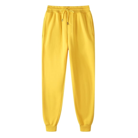 Women's Casual Pants Hop Solid Color Track Workout Lace-Up Comfortable Stretch Pocket Trousers for Active