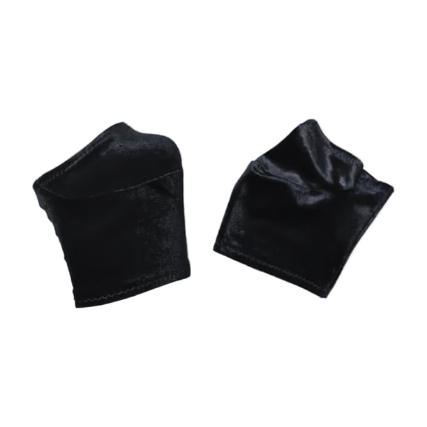 Fundas de 2 piezas para zapatos de pole dance, fundas de terciopelo, antiabrasión, Negro XL