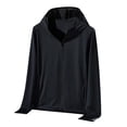 thumbnail image 5 of Women's Sun Protection Jacket Full Zipper Long Sleeve UV Hoodie Shirts Outdoor Athletic Jacket with Pocket Black XL(XL), 5 of 7