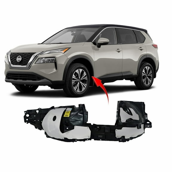 DCP Front Left Driver Side Fender Liner For 2017-2022 Nissan Rogue NI1248167