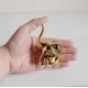 thumbnail image 4 of Home Decor Elephant Statues,1 Pair, Small Decorative Accents for Shelves, Livingroom and Bedroom, Gold and White, 4 of 4