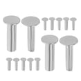 thumbnail image 3 of Shisuyan Rivets de Couteau en Acier Inoxydable Argent 7 Paires 0,63x0,28x0,28 Po, 3 of 9
