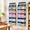 Dark Grey, variant on 6-Tier Hanging Yarn Storage Organizer, Beige, Space-Saving Organizer for Craft and Home Use