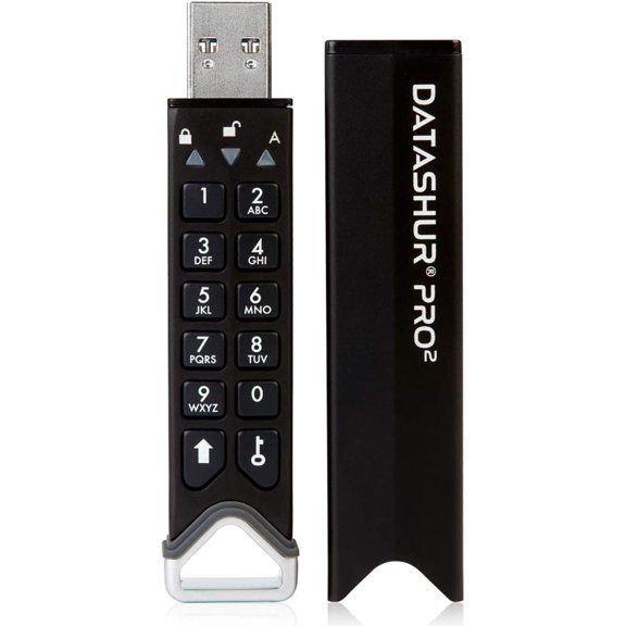 Istorage 32GB datAshur PRO2 USB 3.2 (Gen1) Secure Encrypted Flash Drive Black