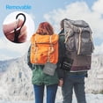 thumbnail image 3 of 2 bolsas para ropa sucia JHX 【actualizadas】 con asas y mosquetón de aluminio, bolsa de ropa plegable para viajes, campamento, fitness y estudiantes (negro y gris) 24 pulgadas de largo x 21 pulgadas de, 3 of 5