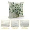 thumbnail image 4 of Creowell  Spring Summer Leaf Pillow Covers Watercolor Eucalyptus Leaves Couch Pillow Cases Sage Green Farmhouse Throw Pillows Home Decor for Living Room Bedroom Bed Cushion Outdoor, 4 of 5