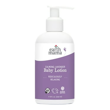 Earth Mama Organics Calming Lavender Baby Lotion, Moisturizer for Dry, Sensitive Skin, 8.0 fl oz