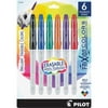 Pilot, PIL44153, FriXion Colors Erasable Marker Pens, 6 / Pack