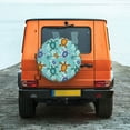 thumbnail image 6 of Naloa Turtles And Sea PVC Leather Spare Tire Wheel Cover Spare Tire Cover, for Car Truck SUV Camper Trailer Universal Fit(14-17in)-17 inch, 6 of 6