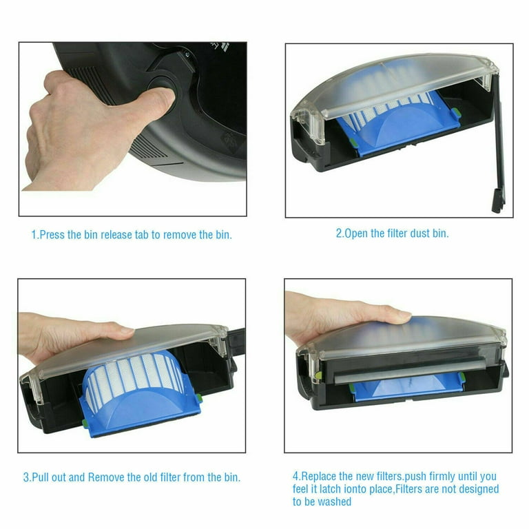 Filter Brush Kits For iRobot Roomba 600 Series 610 620 630 635 640 650 660  690 Vacuum Part 