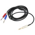 thumbnail image 4 of Cable de audio BLS0201 de 6,35 mm macho a mono dual de 6,35 mm, cable de audio de metal para reproductores, equipos de grabación, 5 m, 4 of 12