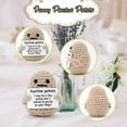 thumbnail image 3 of Mini Funny Positive Potato, 3 Inch Knitted Potato Toy With Positive Card Creative Cute Wool Positive Potato Crochet Doll Cheer Up Gifts For Friends, 3 of 5
