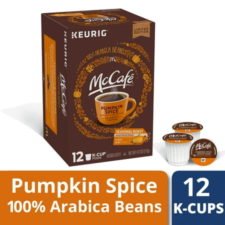 McCafe Pumpkin Spice Coffee K-Cup Pods, 12 count
