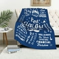 thumbnail image 3 of New Dad Gifts Blanket 60"x 50", First Time Dad Gifts, Dad to Be Gifts for 1st Time Dad, Expectant Dad Gifts, Dad Est 2025, Father to Be Gifts, Daddy to Be Gifts, Soon to Be Dad Gifts, 3 of 6