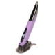 thumbnail image 3 of Ratón inalámbrico con bolígrafo, recargable, luminoso, silencioso, pequeño, portátil, Bluetooth, 2,4g, modo dual, inalámbrico, para PC, portátil, color morado, 3 of 5