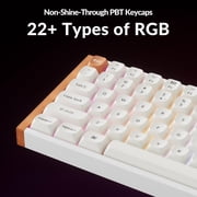 Keychron K4 HE 96% Wireless RGB Magnetic Switch Keyboard, Hall Effect Rapid Trigger, QMK, 2.4G/BT, White