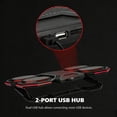 thumbnail image 7 of Marvo 6-Fan Laptop Cooling Pad, 6-Speed Fan Settings, 6-Level RGB Lighting, Dual USB Hub, Phone Stand for 9-17.3 Inch Laptops, 7 of 7