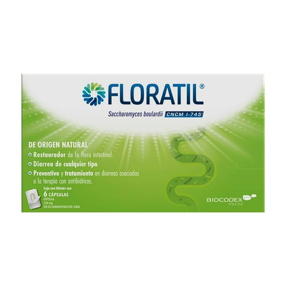 Floratil CNCM I-745 250 mg 6 cápsulas