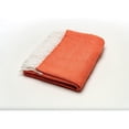 thumbnail image 3 of Bilot Dark Orange Soft Herringbone Throw Blanket, 3 of 5