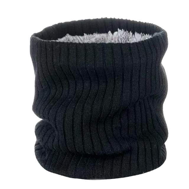 Bufanda cálida de invierno Loop Bufanda sólida Bufanda de cuello para deportes unisex Senderismo Actividades al aire libre Negro Hugo Bufanda cálida de invierno