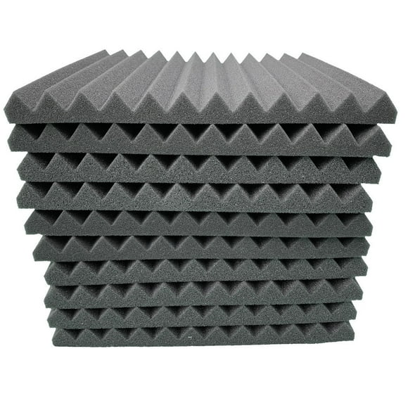 EGNMCR Wall Stickers, Cute Stickers 10Pcs Acoustic Foam Sound Stop Absorption Sponge Studio KTV Soundproof Sound insulation sponge