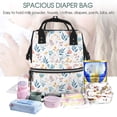 thumbnail image 5 of Daiia Tulips Flowers Large Capacity Baby Bag Waterproof Stylish Diaper Bag Mummy Backpack Adjustable Straps Diaper BagBaby Essentials Bag, 5 of 6