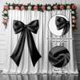 thumbnail image 6 of AUR Black Bow Decor 2 Pack,Large & Small Black Coquette Room Backdrop Wall Decor for Bachelorette Baby Shower Bridal Shower Bow Birthday Decorations, 6 of 15