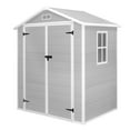 Syngar 6ft x 4ft Outdoor Plastic Storage Shed, AllWeather Tool Shed