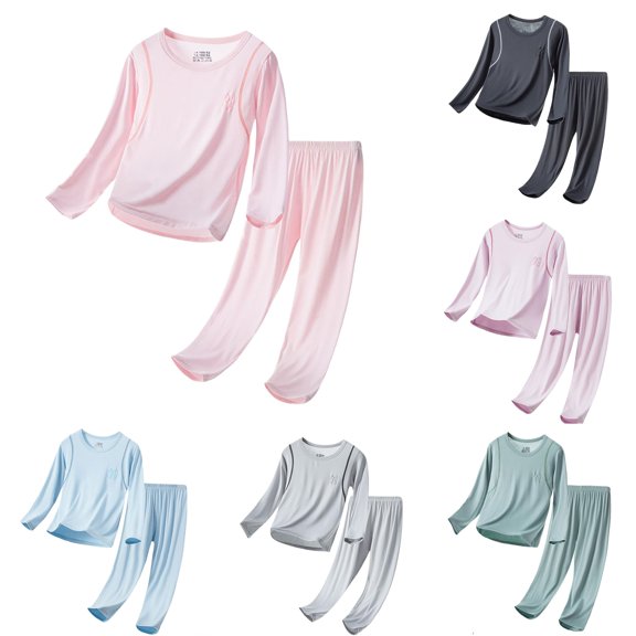 Girls Outfit Long Sleeve Cozy School Modern Vintage Loungewear for Girls Leggings Holiday Stylish Lightweight Pants Set