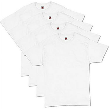 Hanes Comfortsoft Short Sleeve T - WHITE - XXXX - Large (Pack of 4) 4 White