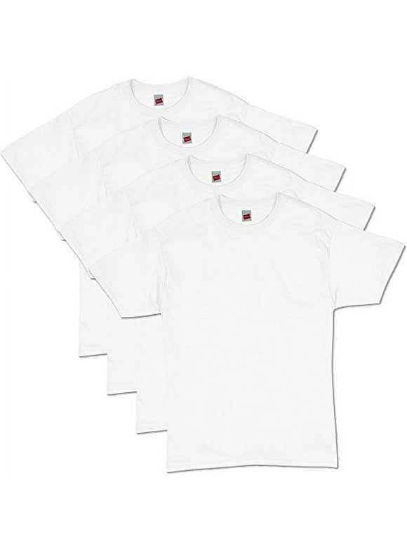 Hanes Men's ComfortSoft Short Sleeve T-Shirt 4 Pack ,White,3X-Large