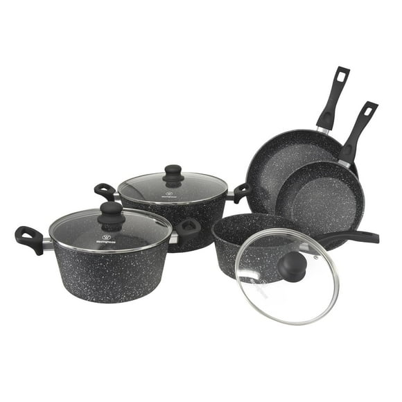 Westinghouse Batería de Cocina de 8 Piezas Mármol Negro WCCS000908AMBB negro