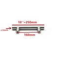 thumbnail image 1 of Luckyn 10 inches Stainless Steel Silver T-type Drawer Cabinet Wardrobe Door Pull Handl, 1 of 3